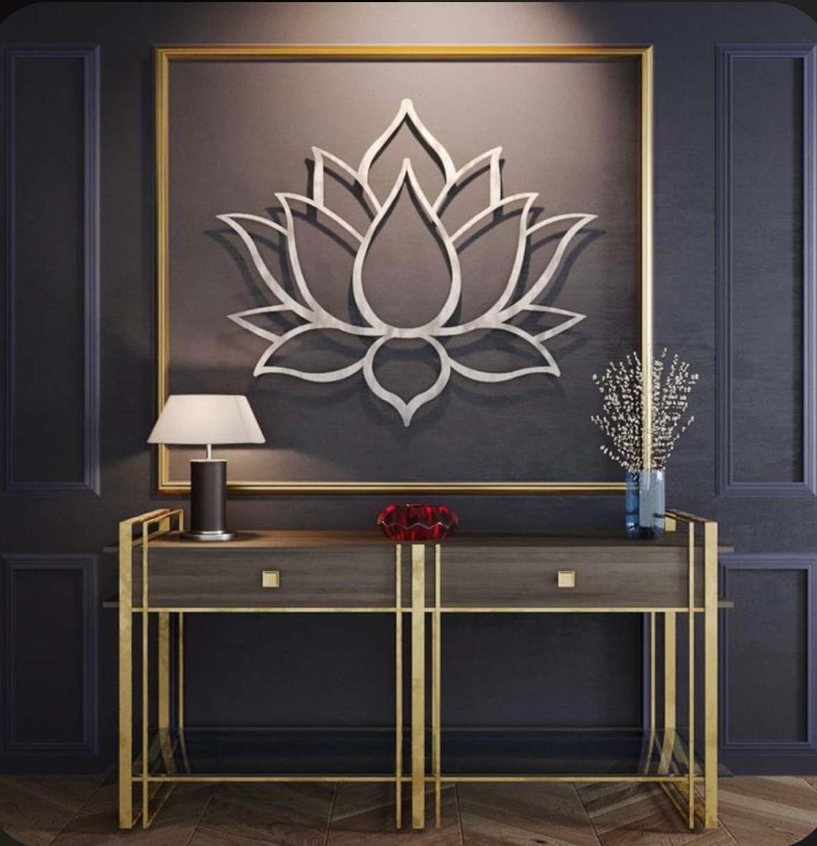 Decorative metal shield - La Joie